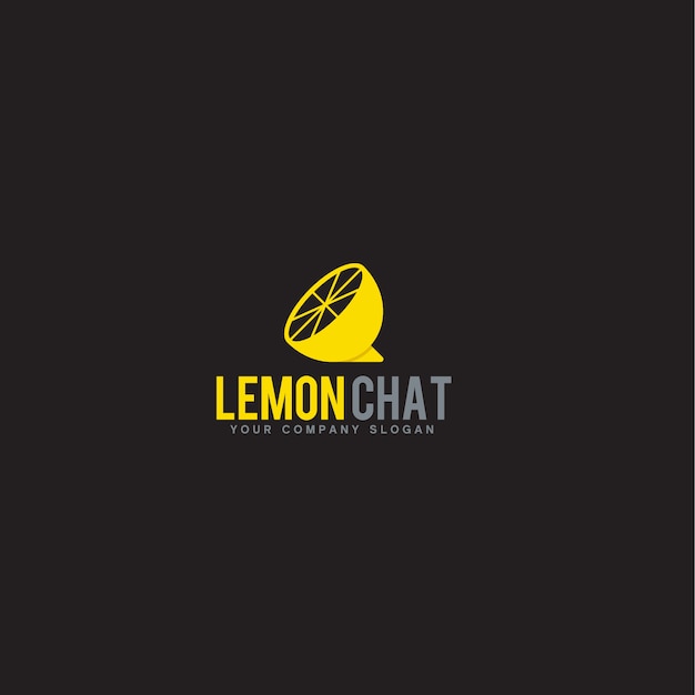 Modèle De Logo De Chat Citron