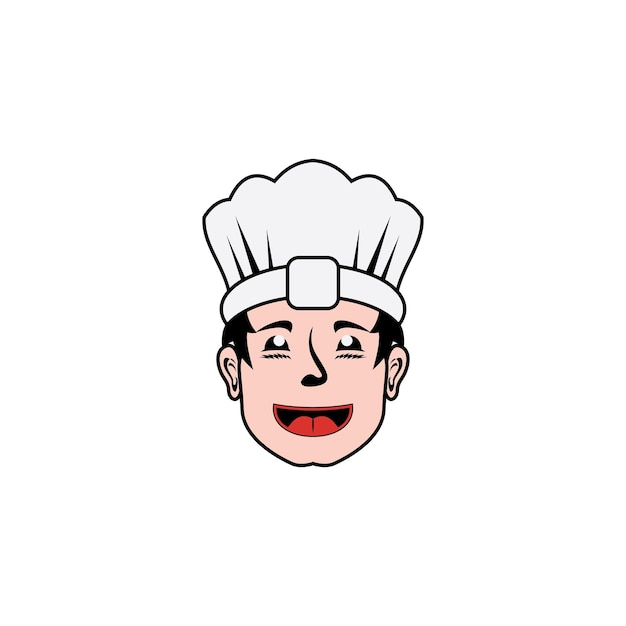 Modèle de logo de chef de chapeau