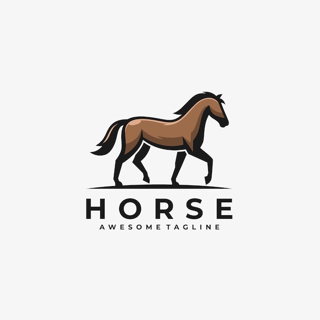 Modèle De Logo De Cheval