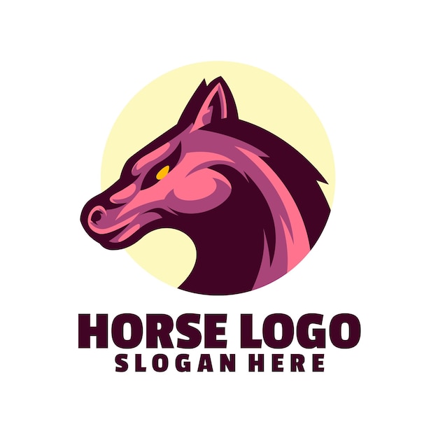 Modèle De Logo De Cheval