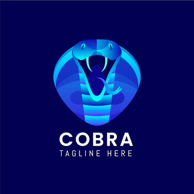 Vecteur modèle de logo cobra créatif