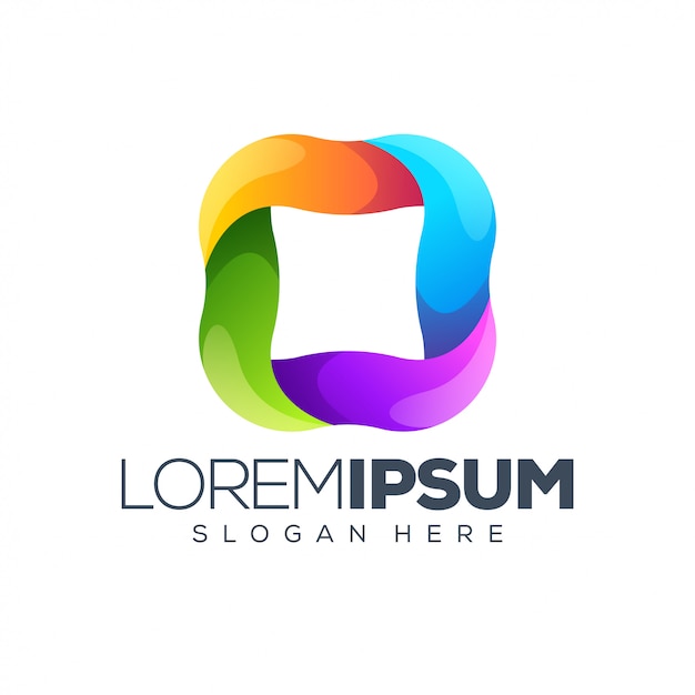 Modèle de logo coloré