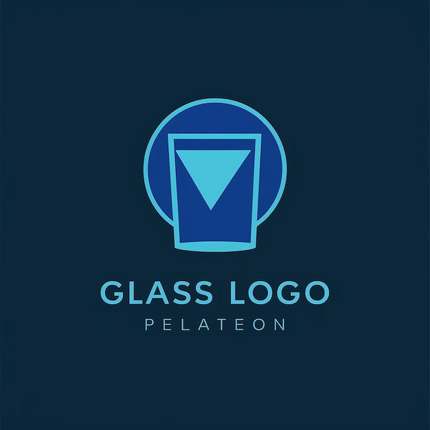 Modèle De Logo De Conception En Verre Plat