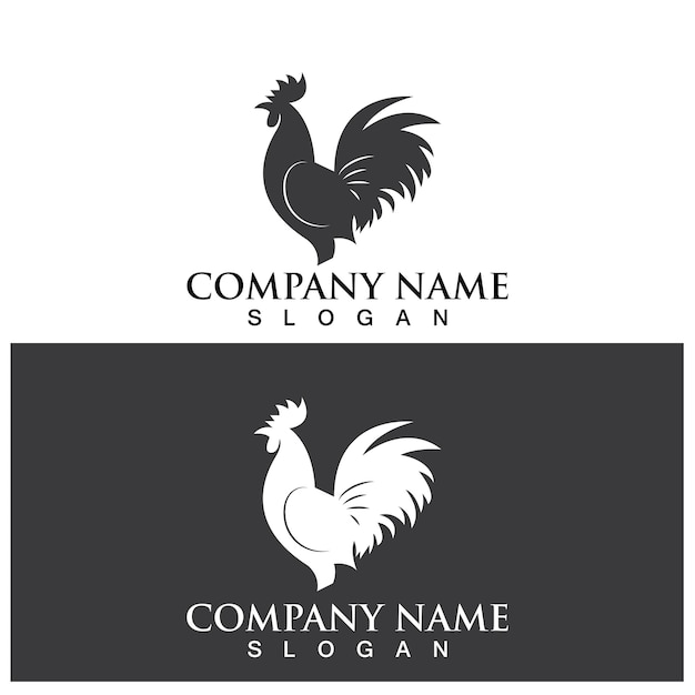 Modèle De Logo De Coq