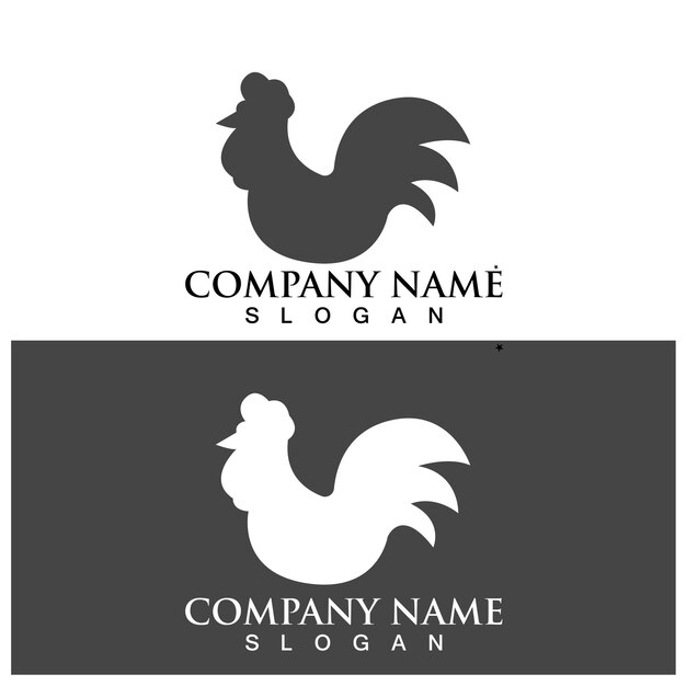 Modèle De Logo De Coq