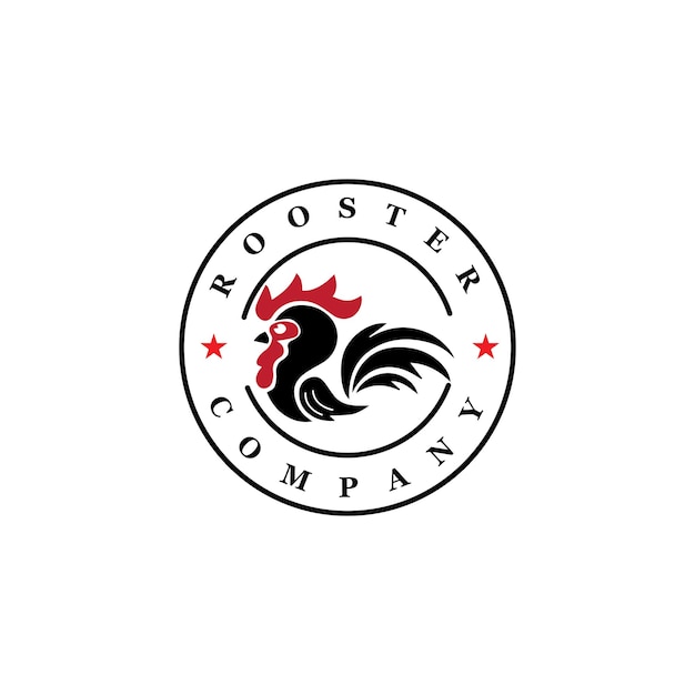 Modèle De Logo De Coq