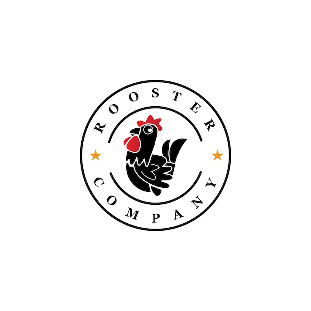 Modèle De Logo De Coq