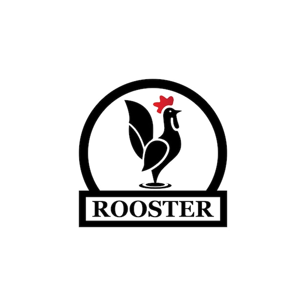 Modèle De Logo De Coq