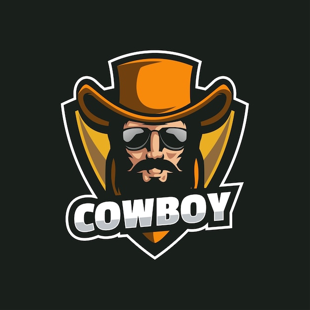 Modèle De Logo Cowboy E-sports