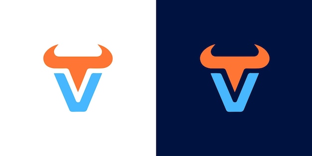 Vecteur le modèle de logo créatif de la lettre vectorielle v