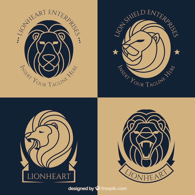 Modèle De Logo Creative Lion