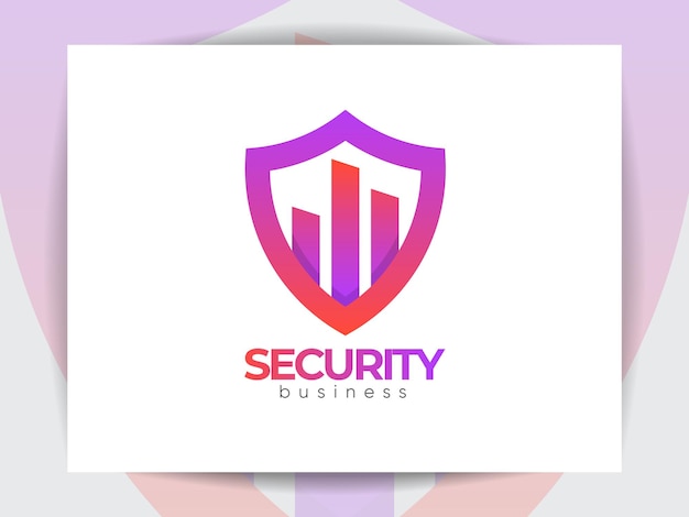 Modèle De Logo Creative Security Business Agency, Concept Numérique Moderne Unique, Vecteur Premium.