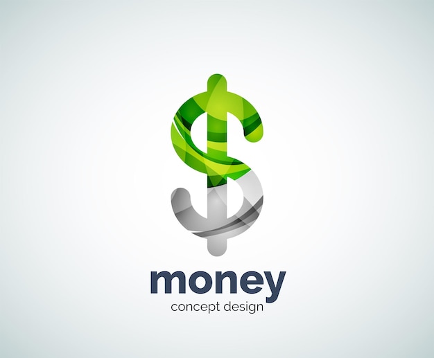Modèle de logo dollar vectoriel