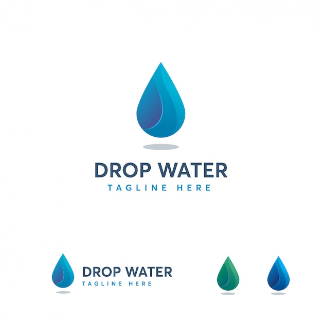 Modèle De Logo Drop Water