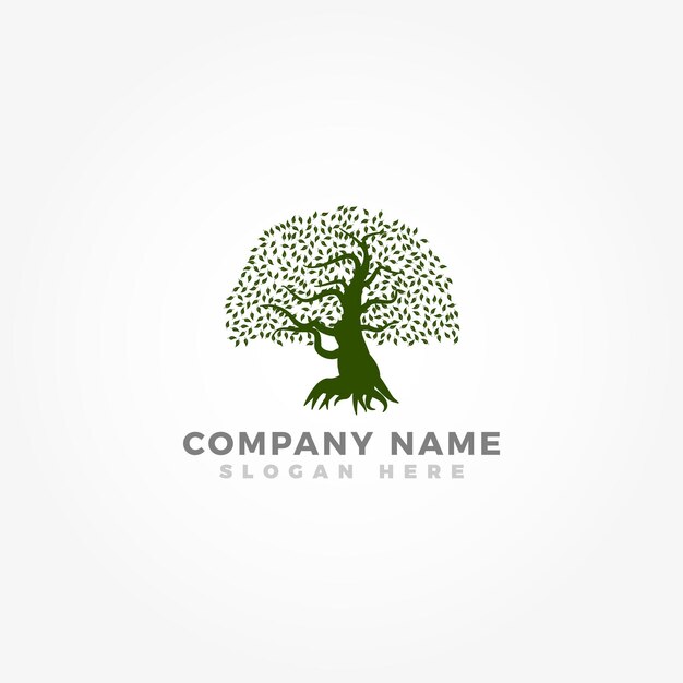 Vecteur le modèle de logo du grand arbre pour les entreprises