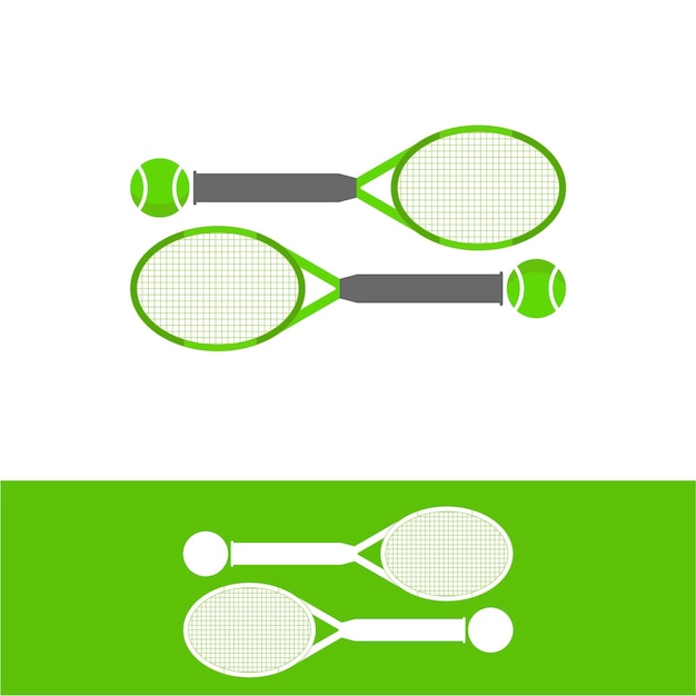 Vecteur modèle de logo du sport de tennis