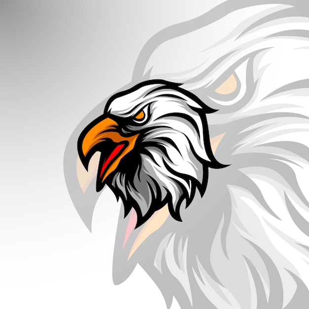 Vecteur modèle de logo eagle mascot