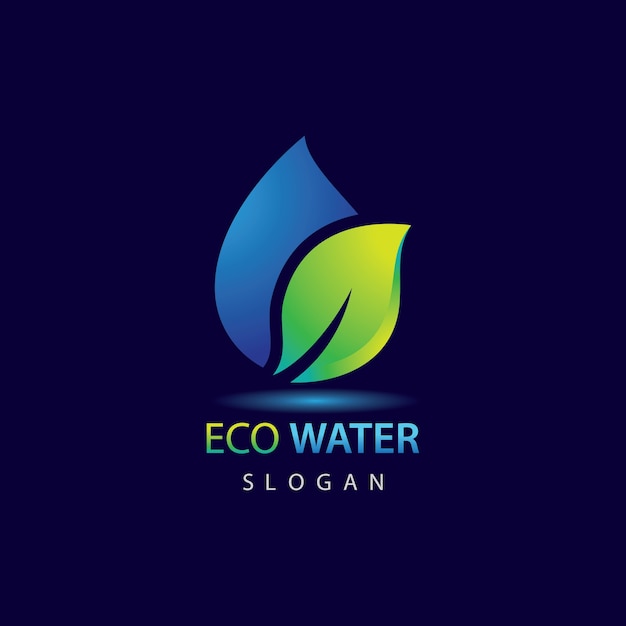 Modèle De Logo Eco Eau