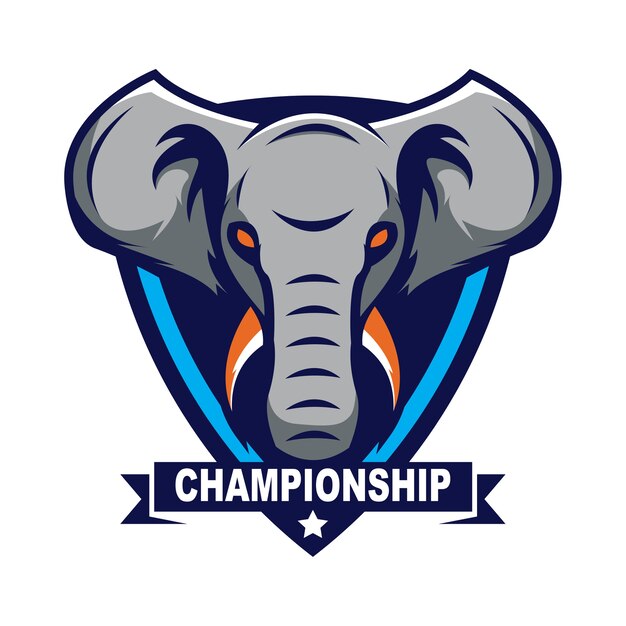 Modèle de logo d&#39;éléphant