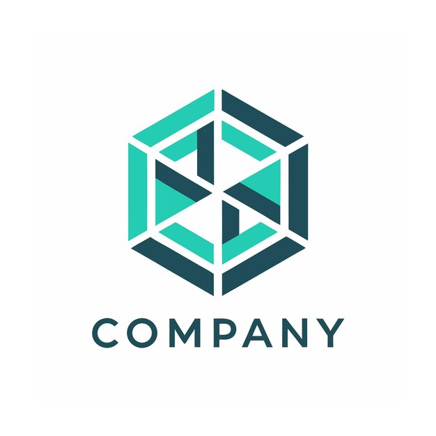 Modèle de logo d'entreprise créatif de type minimaliste