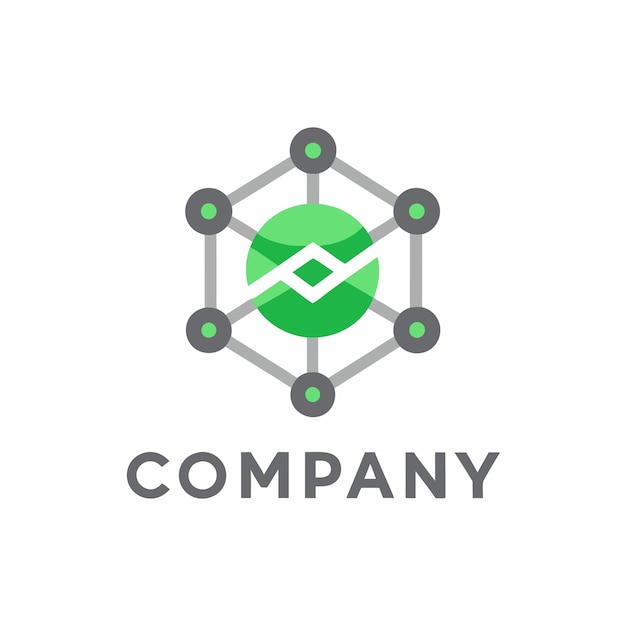 Modèle de logo d'entreprise créatif de type minimaliste