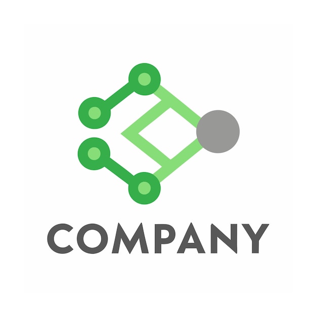 Modèle de logo d'entreprise créatif de type minimaliste