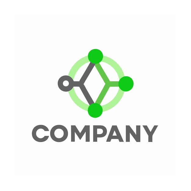 Modèle de logo d'entreprise créatif de type minimaliste