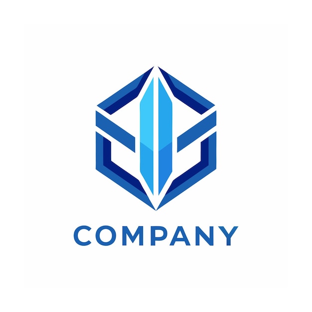 Modèle de logo d'entreprise créatif de type minimaliste