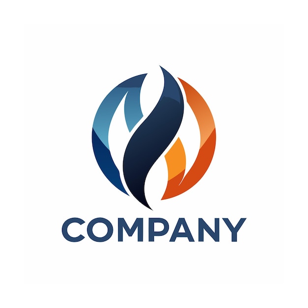 Modèle de logo d'entreprise créatif de type minimaliste