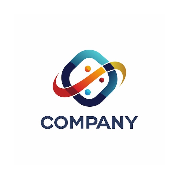 Modèle de logo d'entreprise créatif de type minimaliste