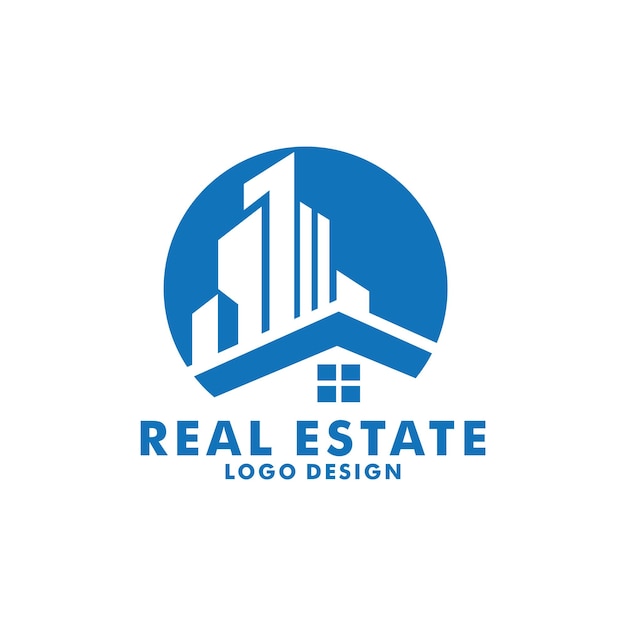Modèle De Logo D'entreprise Immobilière, Vecteur De Logo De Construction, De Développement Immobilier Et De Construction