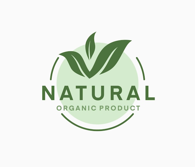 Modèle de logo d'entreprise naturel design esthétique design organique