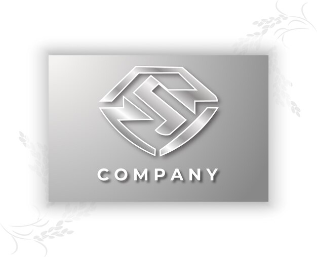 Modèle de logo d'entreprise de type minimaliste