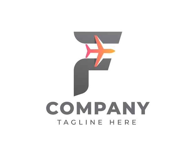 Modèle De Logo D'entreprise De Voyage Simple Lettre F