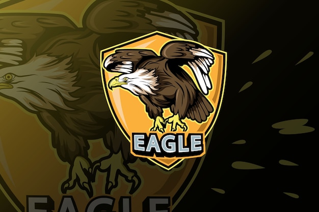 Modèle De Logo De L'équipe Eagle E-sports