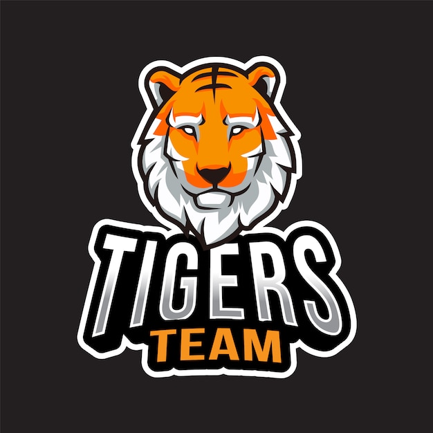 Modèle De Logo D'équipe De Tigres