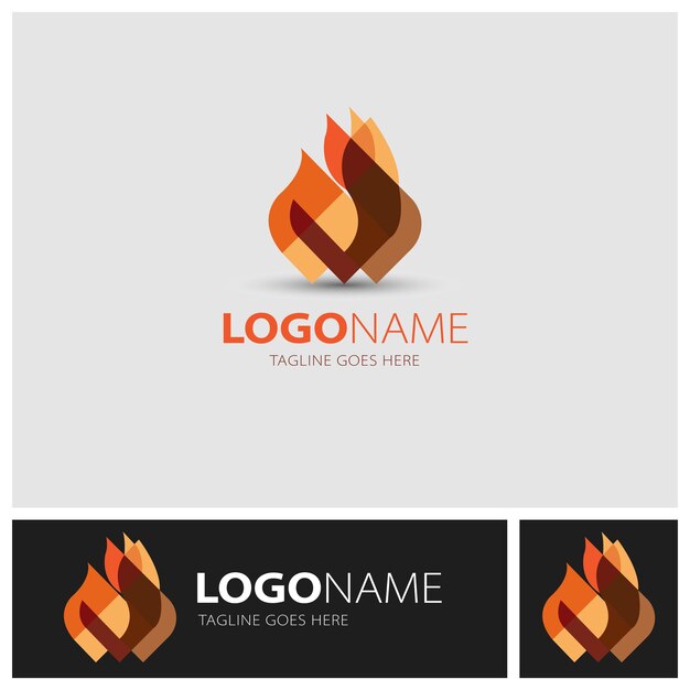 Vecteur modèle de logo de feu de joie avec simple concept minimaliste de bois et de feu pour le camping en plein air d'affaires