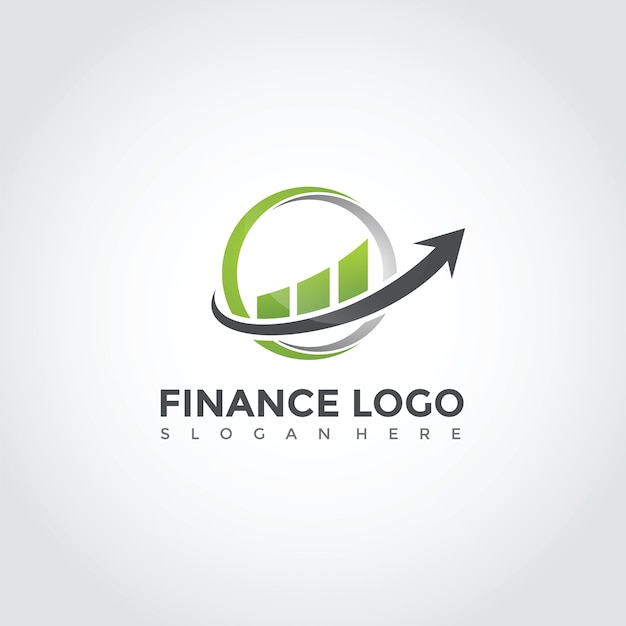 Vecteur modèle de logo de finance