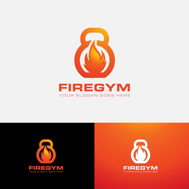 Modèle De Logo Fire Gym & Fitness