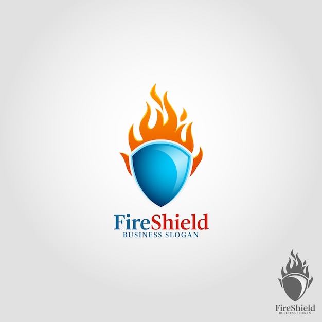 Modèle de Logo Fire Shield