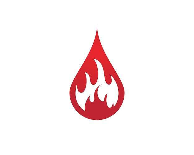 Modèle De Logo De Flamme De Feu