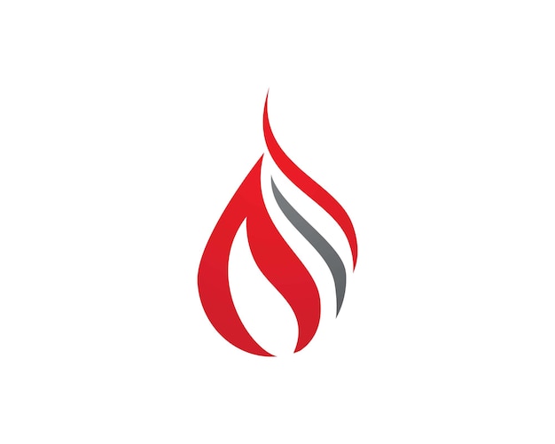 Modèle de Logo de flamme de feu