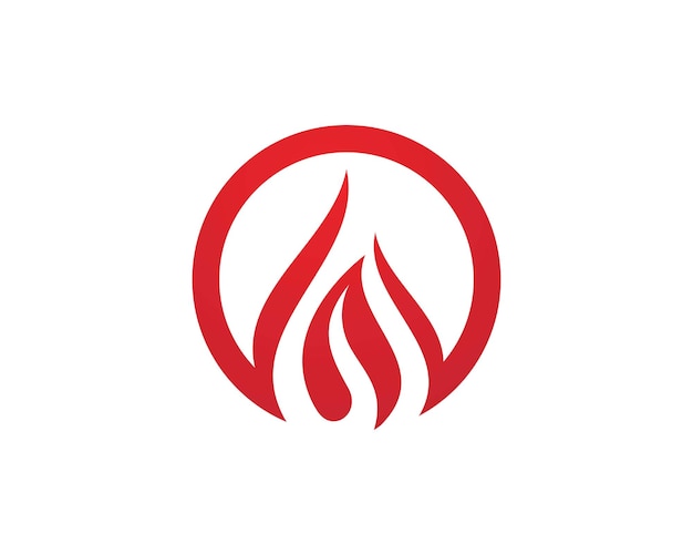 Modèle De Logo De Flamme De Feu