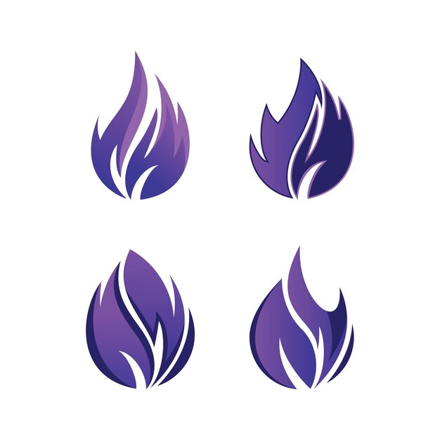 Modèle De Logo De Flamme De Feu