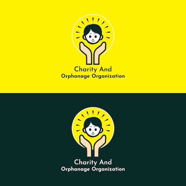 Vecteur modèle de logo de la fondation de bienfaisance