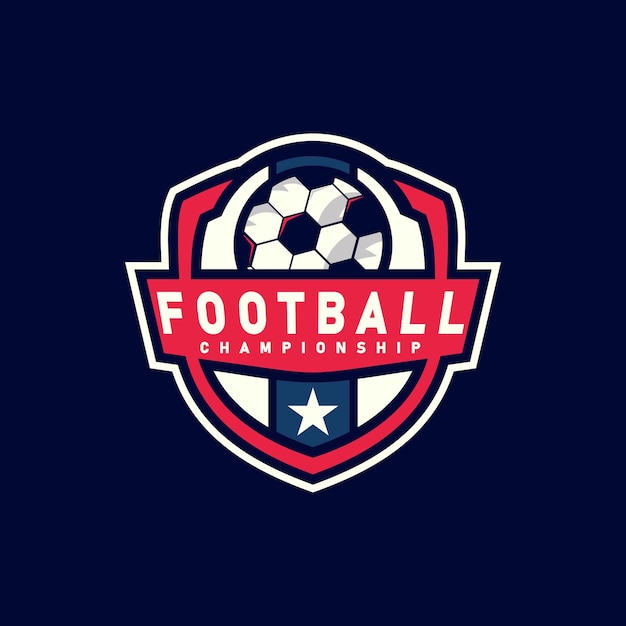 Vecteur modèle de logo de football football