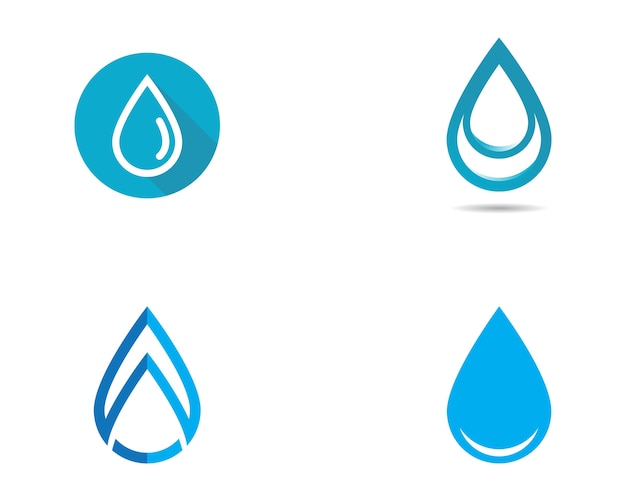 Modèle de Logo de goutte d&#39;eau