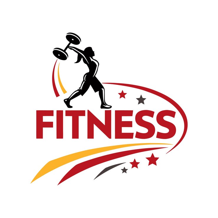 Vecteur modèle de logo de gymnase design plat