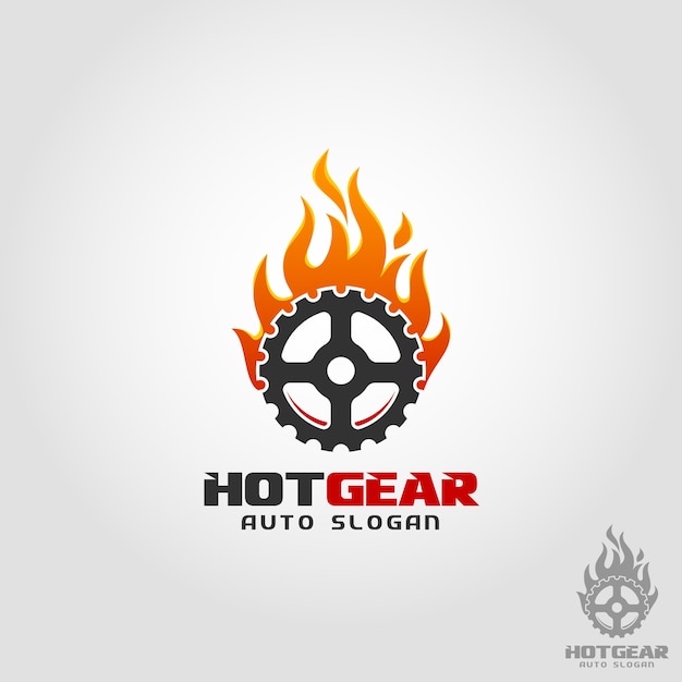 Modèle De Logo Hot Gear
