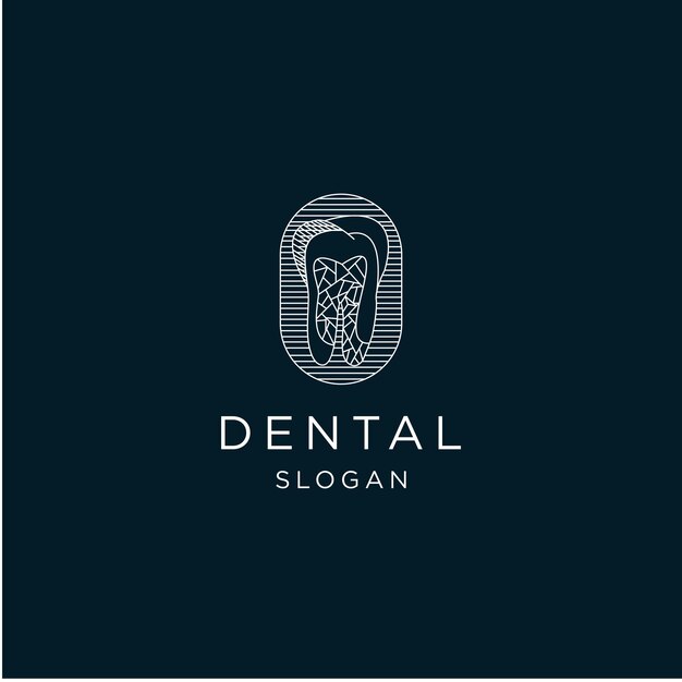 Modèle De Logo D'icône De Conception Dentaire